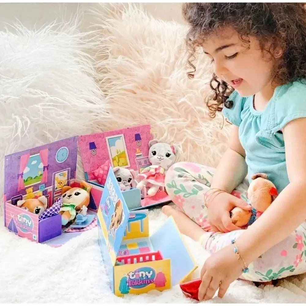 Tiny Tukkins Preschool Playset Bunny & Baby Plush Doll & Crib 11 piece NEW! 2019